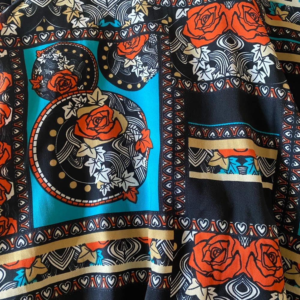 MINKPINK Rose Print Fit and Flare Mini Skater Dress Size M - Picture 3 of 3